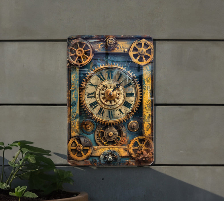 a clock that is on the side of a building