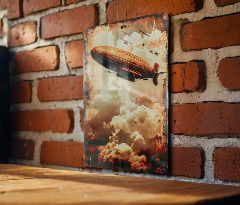 a picture of a flying saucer on a brick wall
