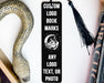 a close up of a bookmark on a table