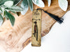 a bookmark with a picture of a bicycle on it