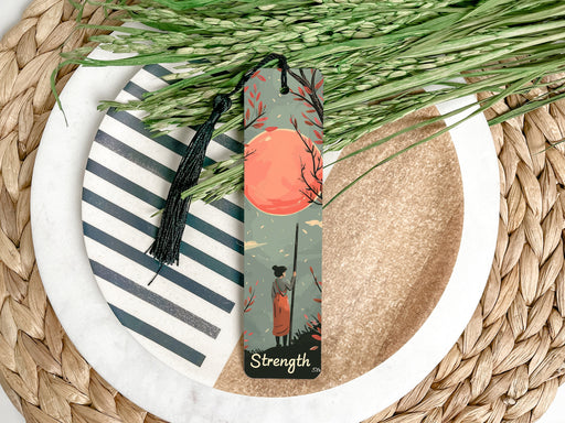a bookmark with a picture of a bird on it