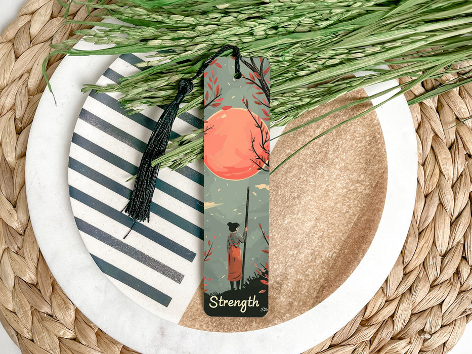 a bookmark with a picture of a bird on it