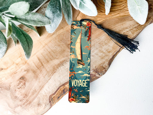 a bookmark with an image of a sailboat on it