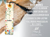 a bookmark with a flower design on it
