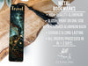 a bookmark with an image of a train on it