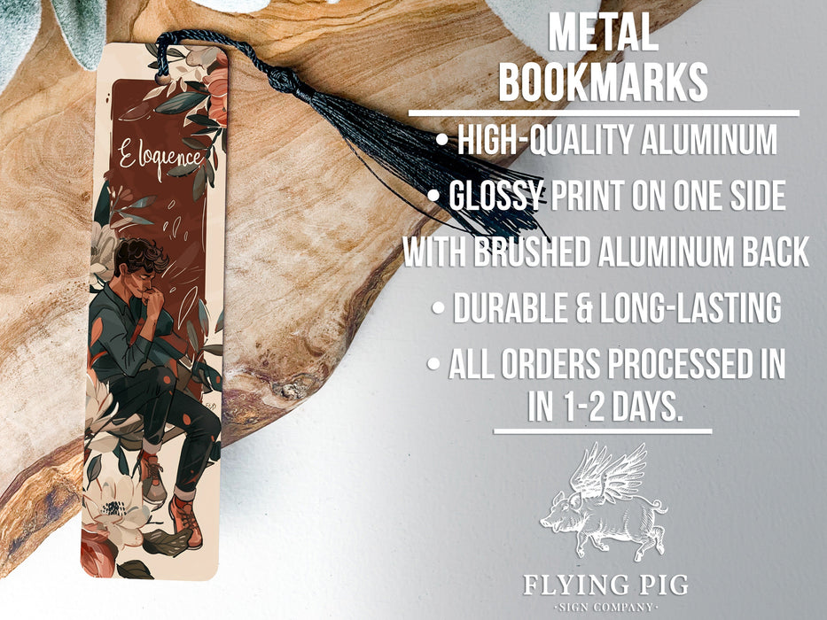 a bookmark with a picture of a woman on it