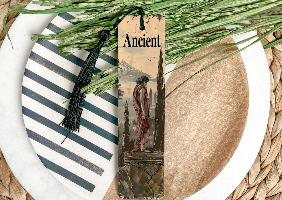 a bookmark with a picture of a woman on it