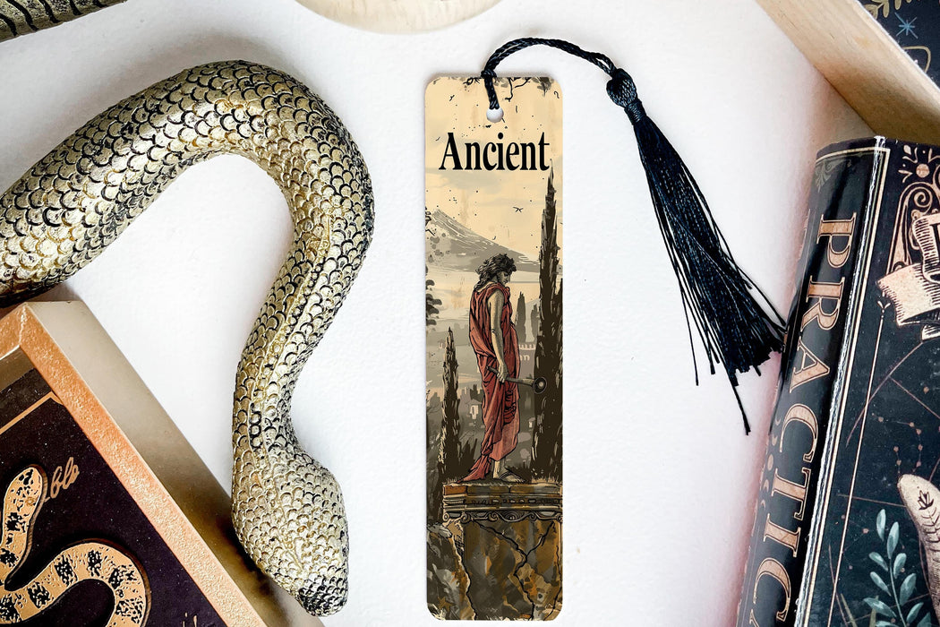 a bookmark with an image of a woman on it