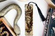 a bookmark with a picture of a woman on it