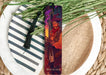 a bookmark with a picture of a man on it
