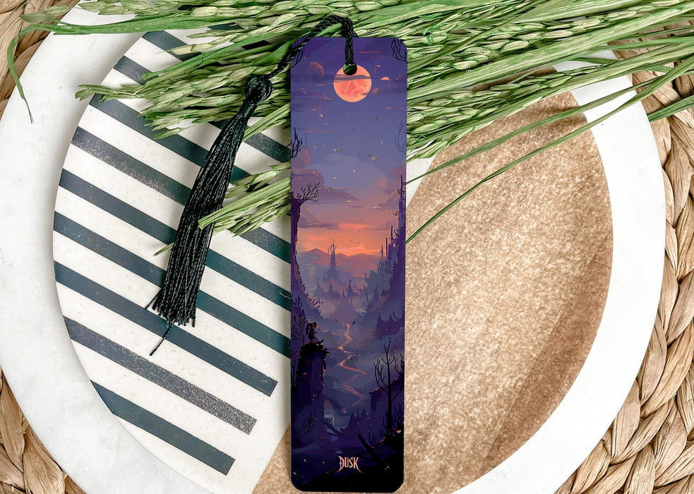 a picture of a bookmark on a plate