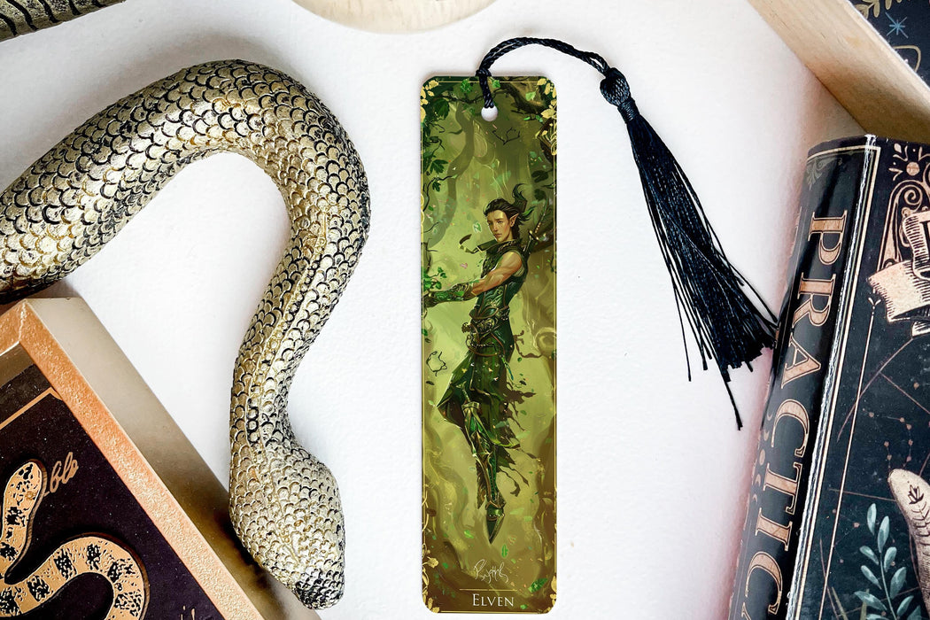 a bookmark with a picture of a man on it
