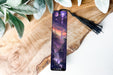 a bookmark with a picture of a castle on it