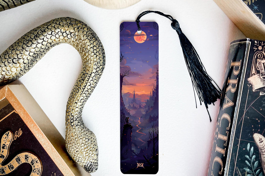 a bookmark with an image of a dragon on it