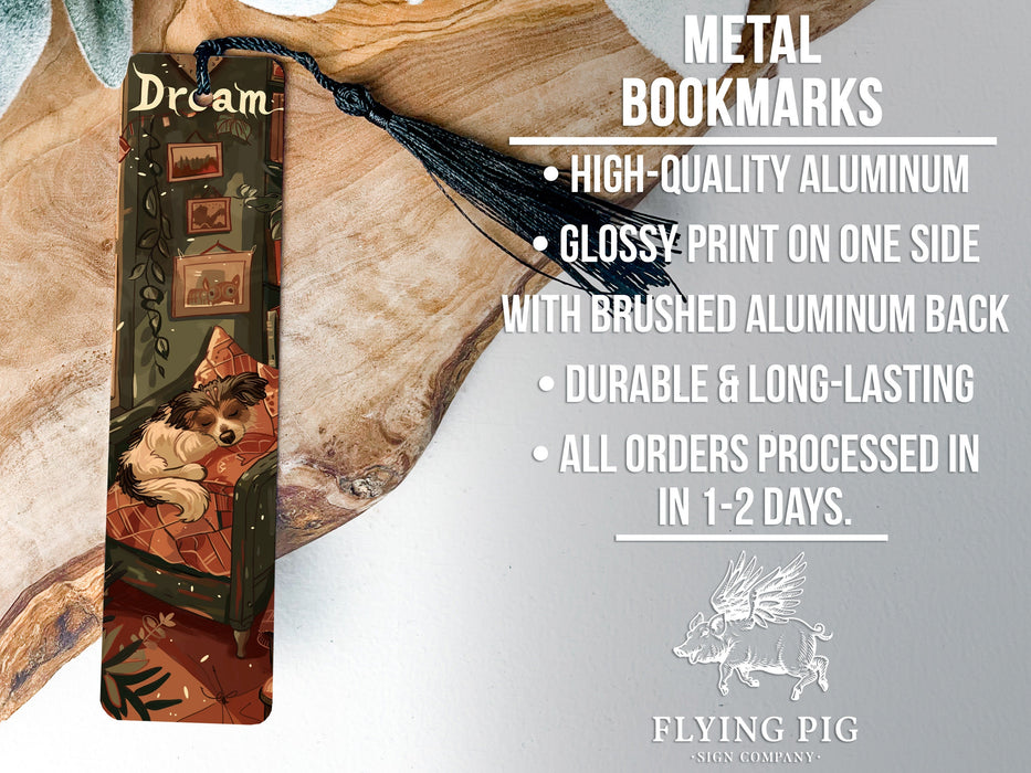 a bookmark with a picture of a bear on it