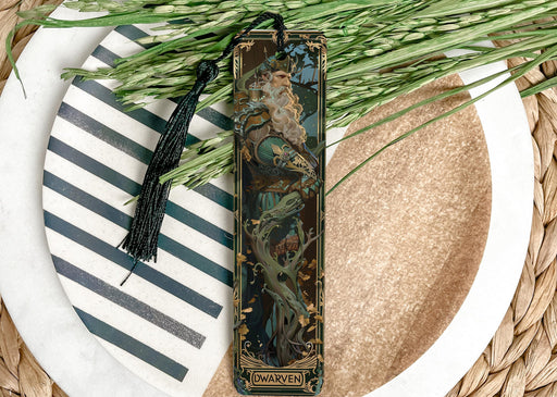 a bookmark with a picture of a mermaid on it
