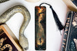 a bookmark with a picture of a woman on it