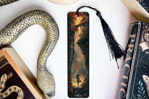 a bookmark with a picture of a woman on it