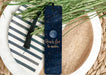a bookmark that reads ready for the moon on a plate