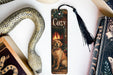 a bookmark with a picture of a dog on it