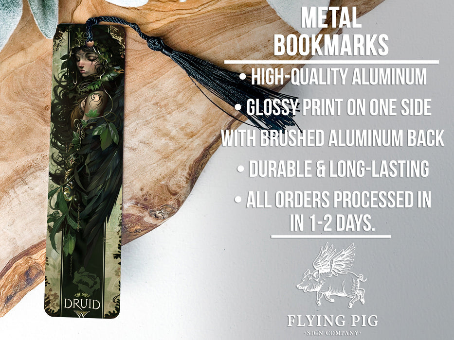 a bookmark with a picture of a woman on it