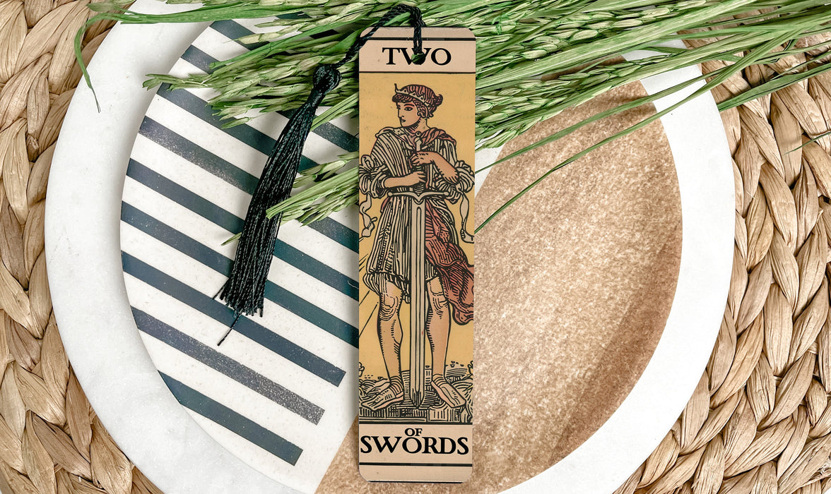 a bookmark with a picture of a man on it