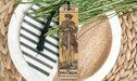 a bookmark with a picture of a man on it