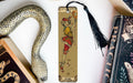 a bookmark with a picture of a woman on it