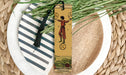 a bookmark with a picture of a man on it