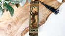 a bookmark with a picture of a lion on it