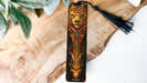 a bookmark with a picture of a lion on it