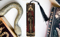 a bookmark with an image of a woman and a snake on it