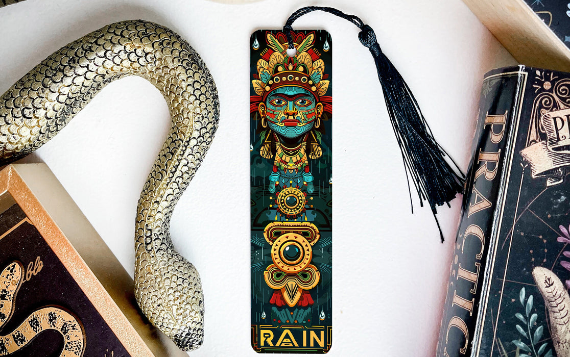 a bookmark with an image of a snake on it
