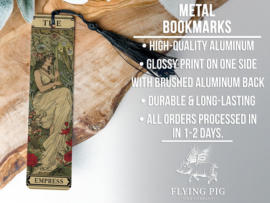 a bookmark with a picture of a woman on it