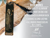 a bookmark with a picture of a monk on it
