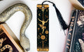 a bookmark with an image of a woman on it