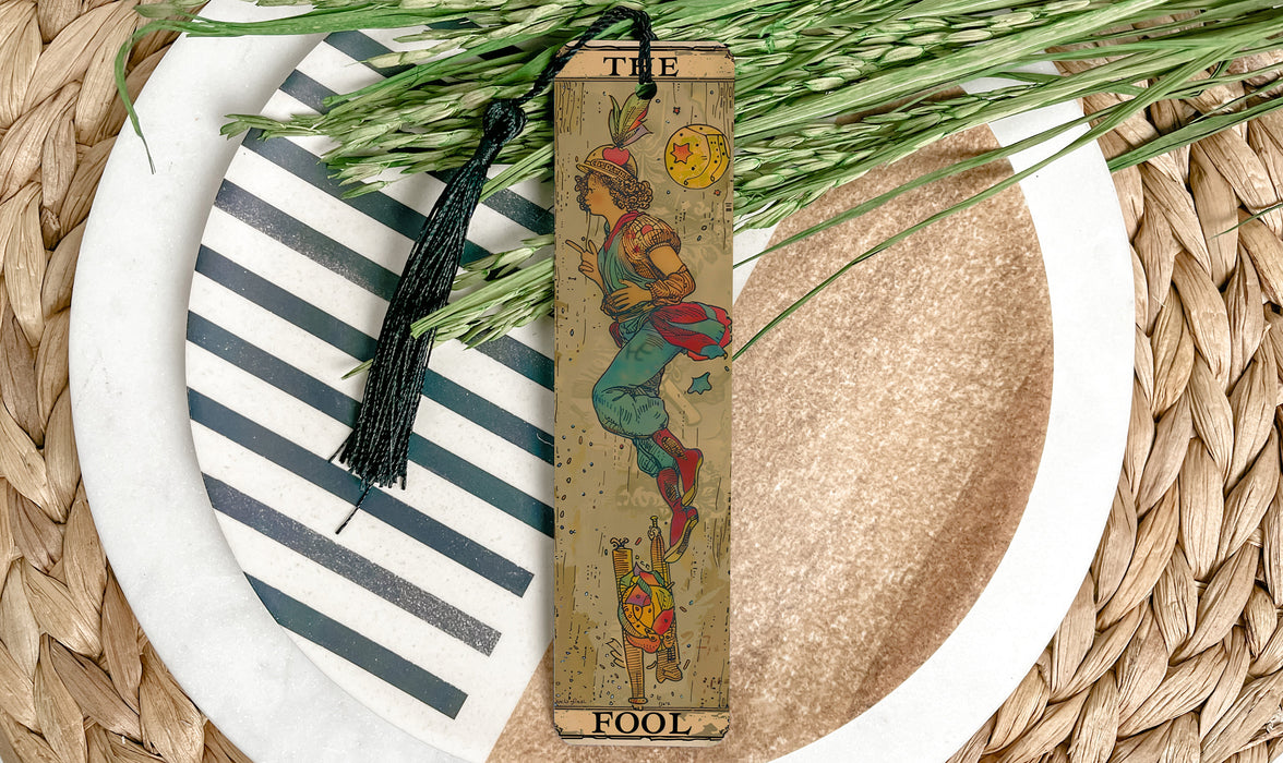 a bookmark with a picture of a woman on it