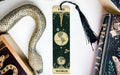 a bookmark with an image of the world on it