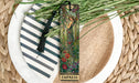 a bookmark with a picture of a woman on it