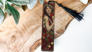 a bookmark with a picture of a woman on it