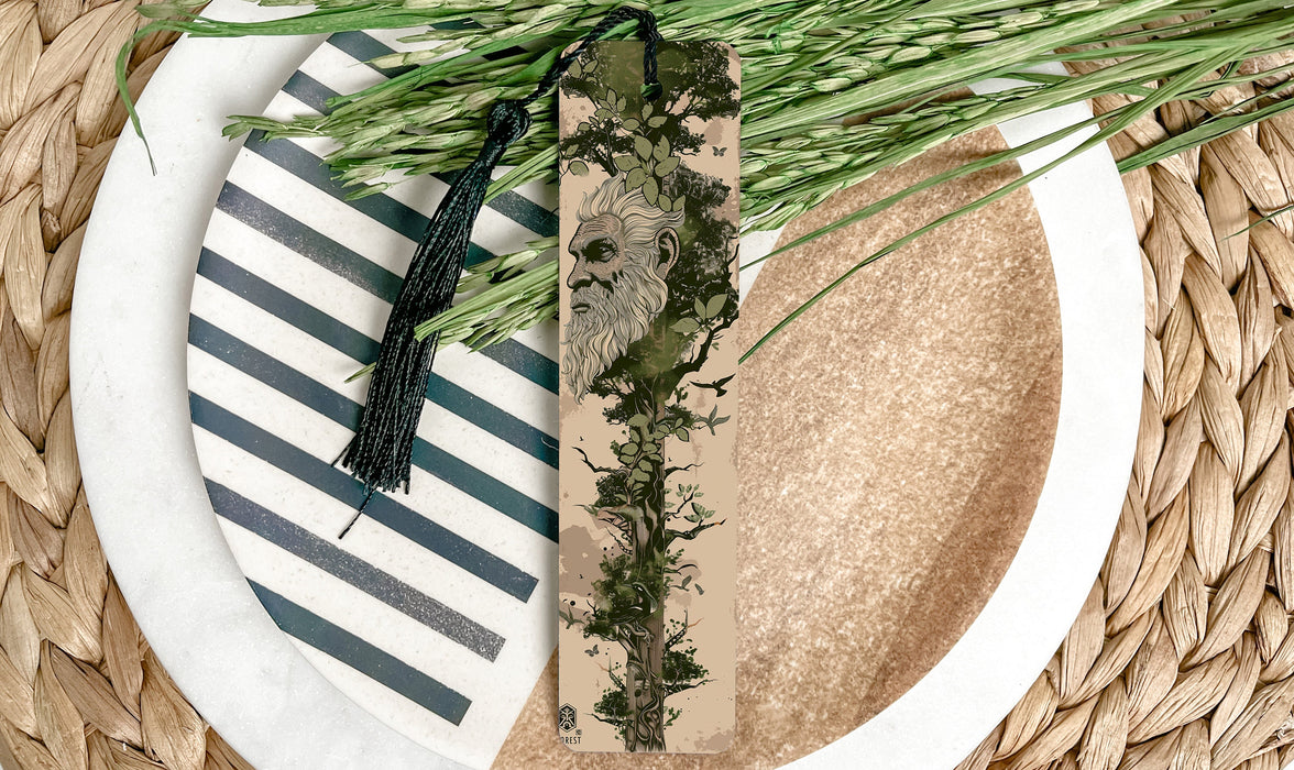 a close up of a plate with a plant on it