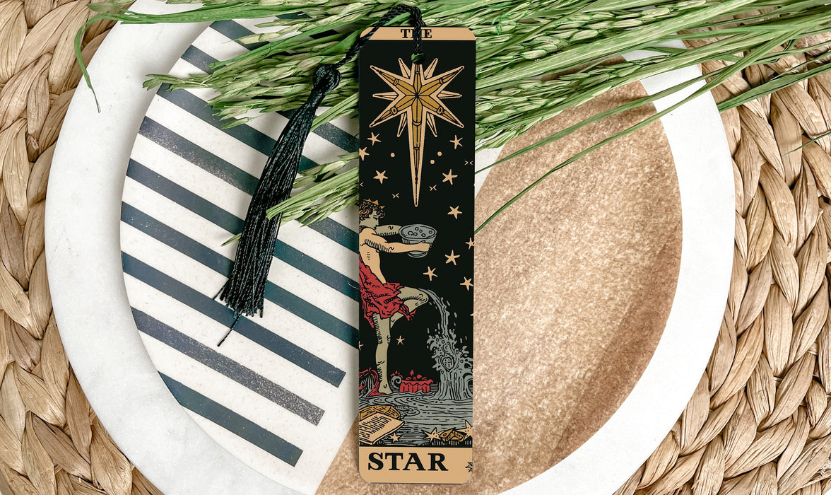 a bookmark with a picture of a star on it
