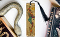 a bookmark with an image of a woman on it