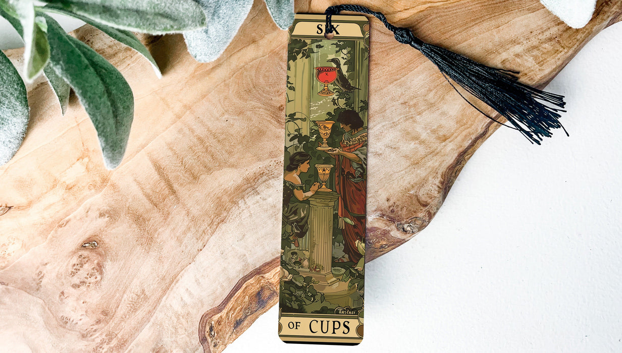 a bookmark with a picture of a man on it