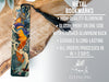 a metal bookmark with a dragon design on it