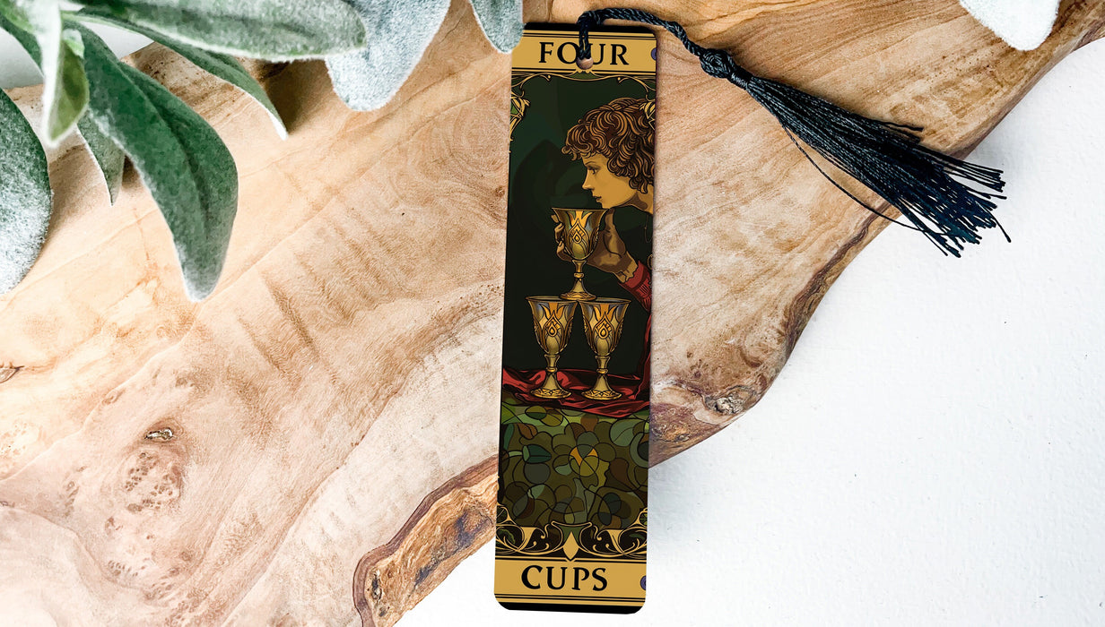 a bookmark with a picture of a woman on it