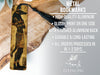 a wooden bookmark with an egyptian scene on it