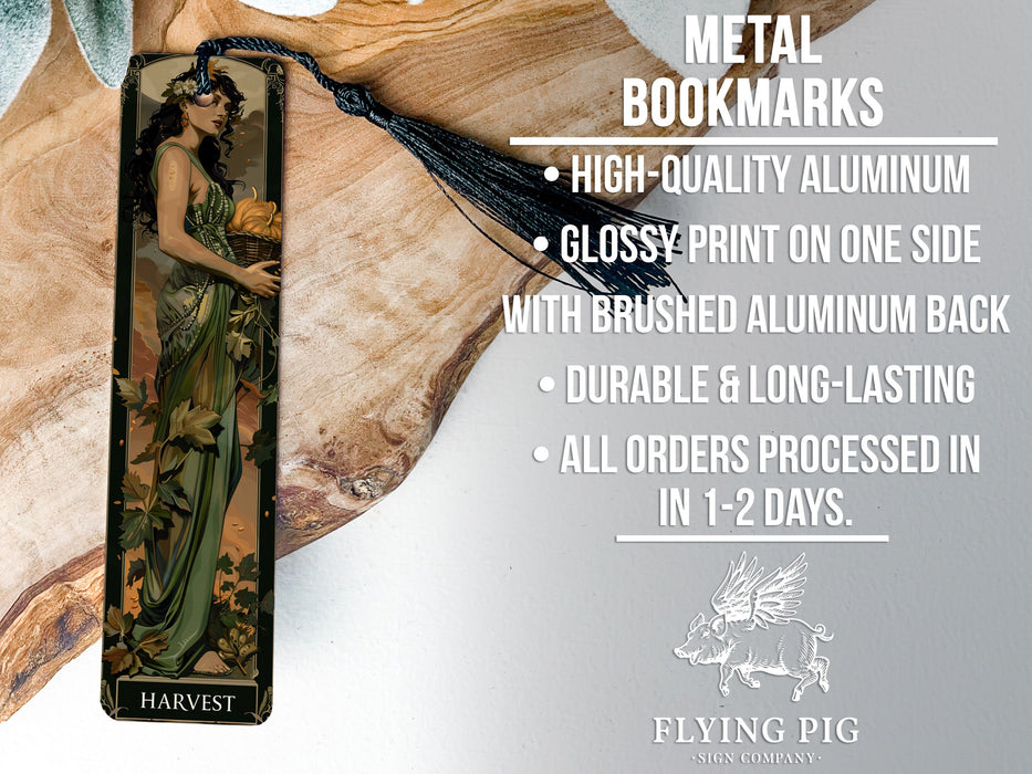 a bookmark with a picture of a woman on it