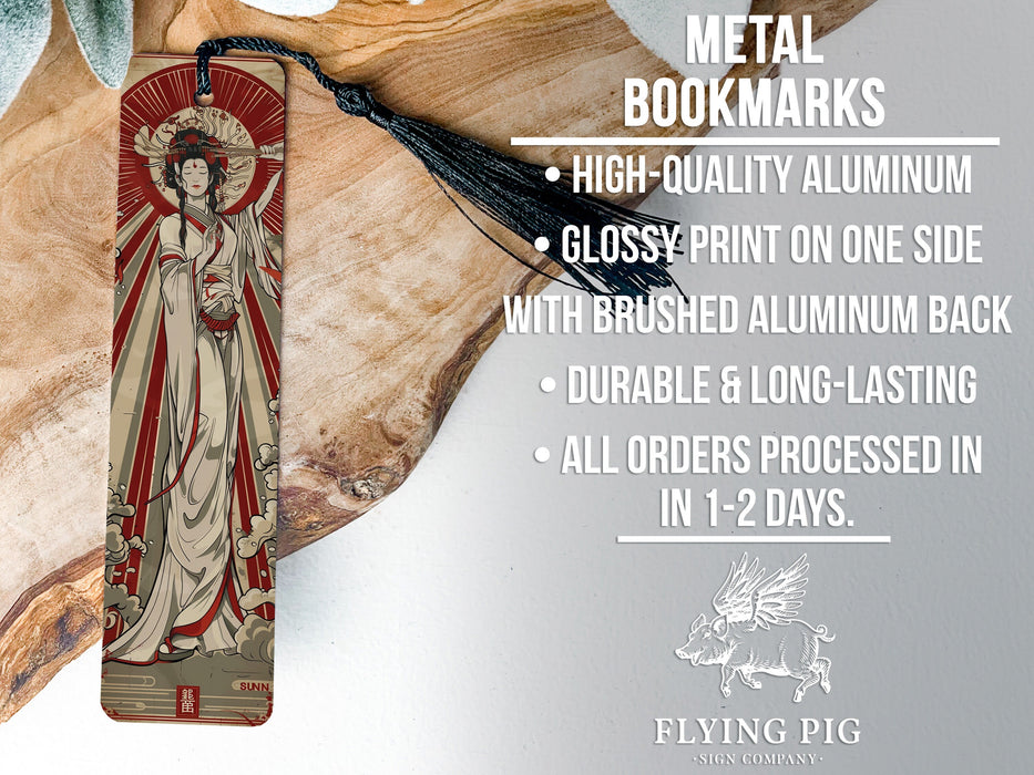a bookmark with an image of the virgin mary on it