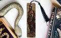 a bookmark with a picture of a roman soldier on it